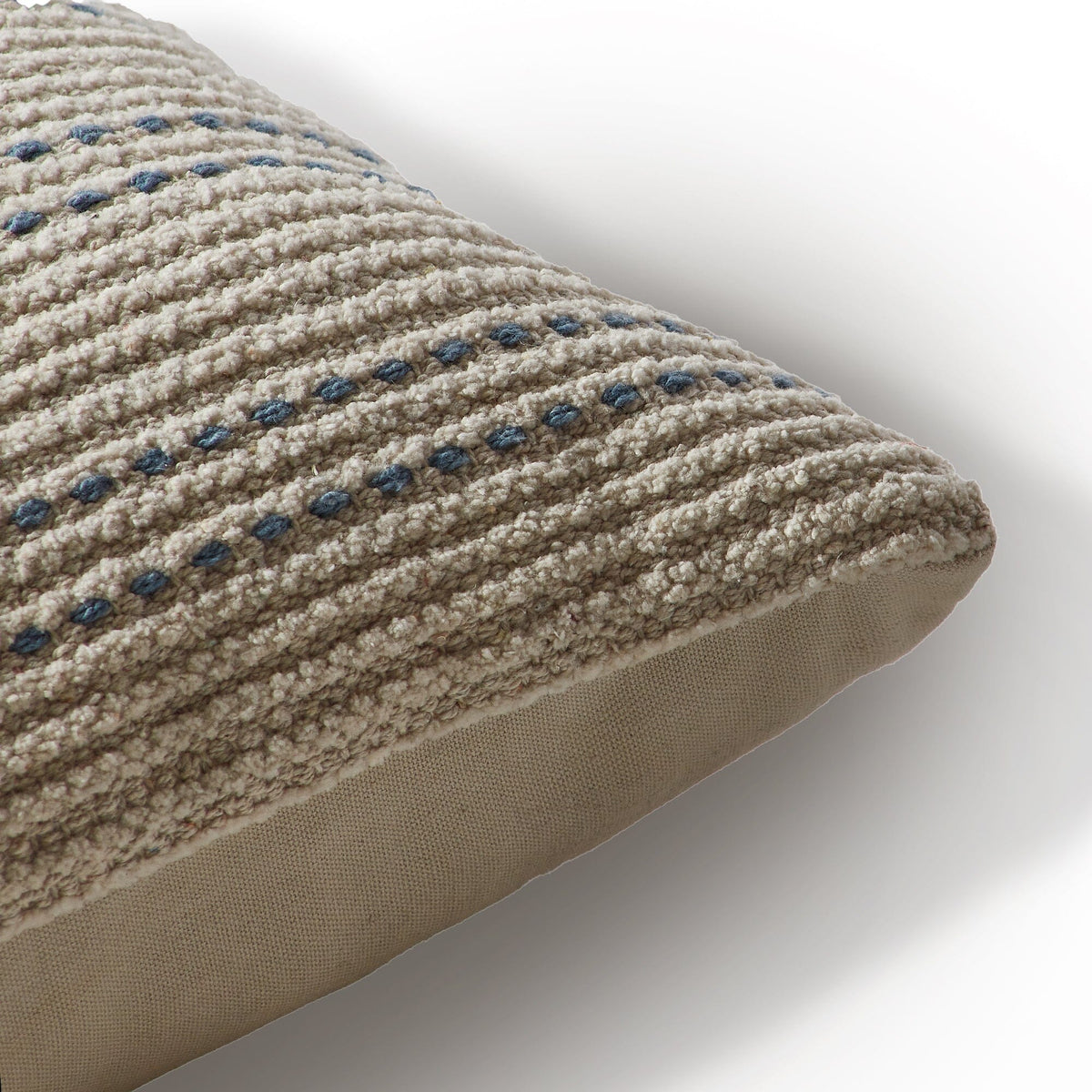 Elberton 45x45cm Cotton Striped Cushion Cover - Horizon Blue