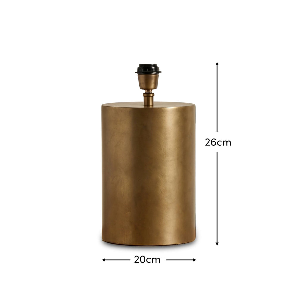 Ebford 26cm Table Lamp Base - Heirloom Brass
