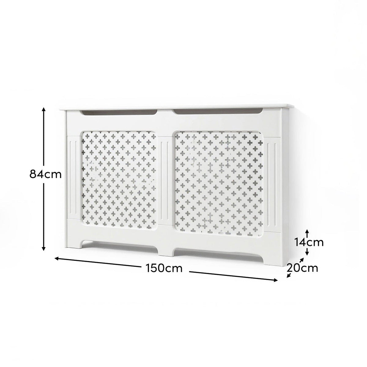 Edith Radiator Cover - White - Large