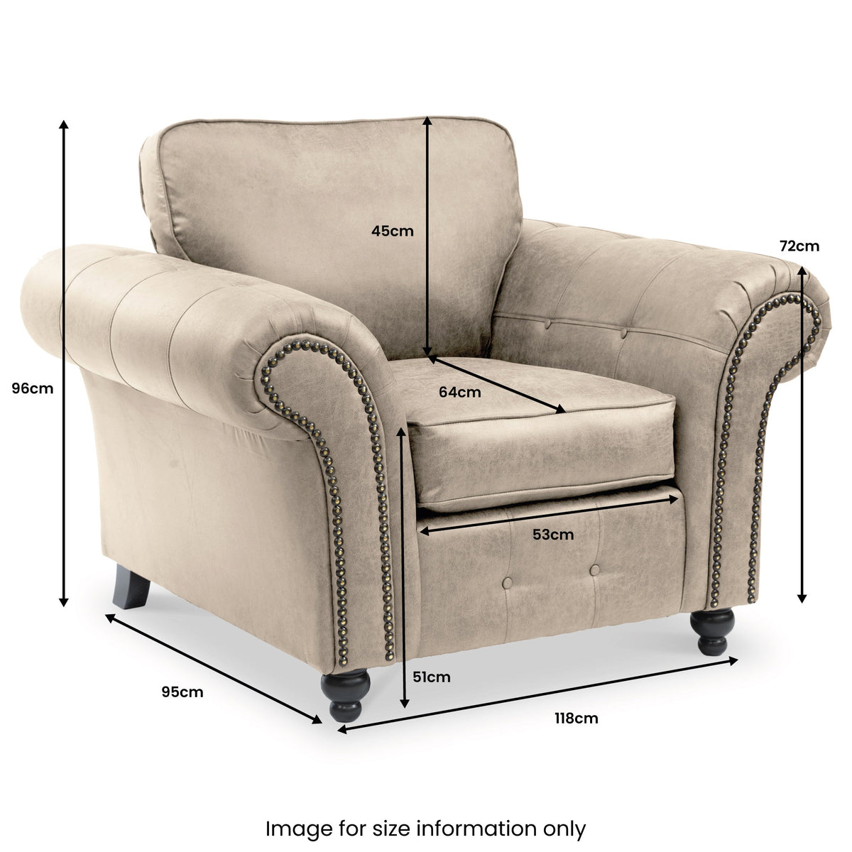 Edward Faux Leather Armchair