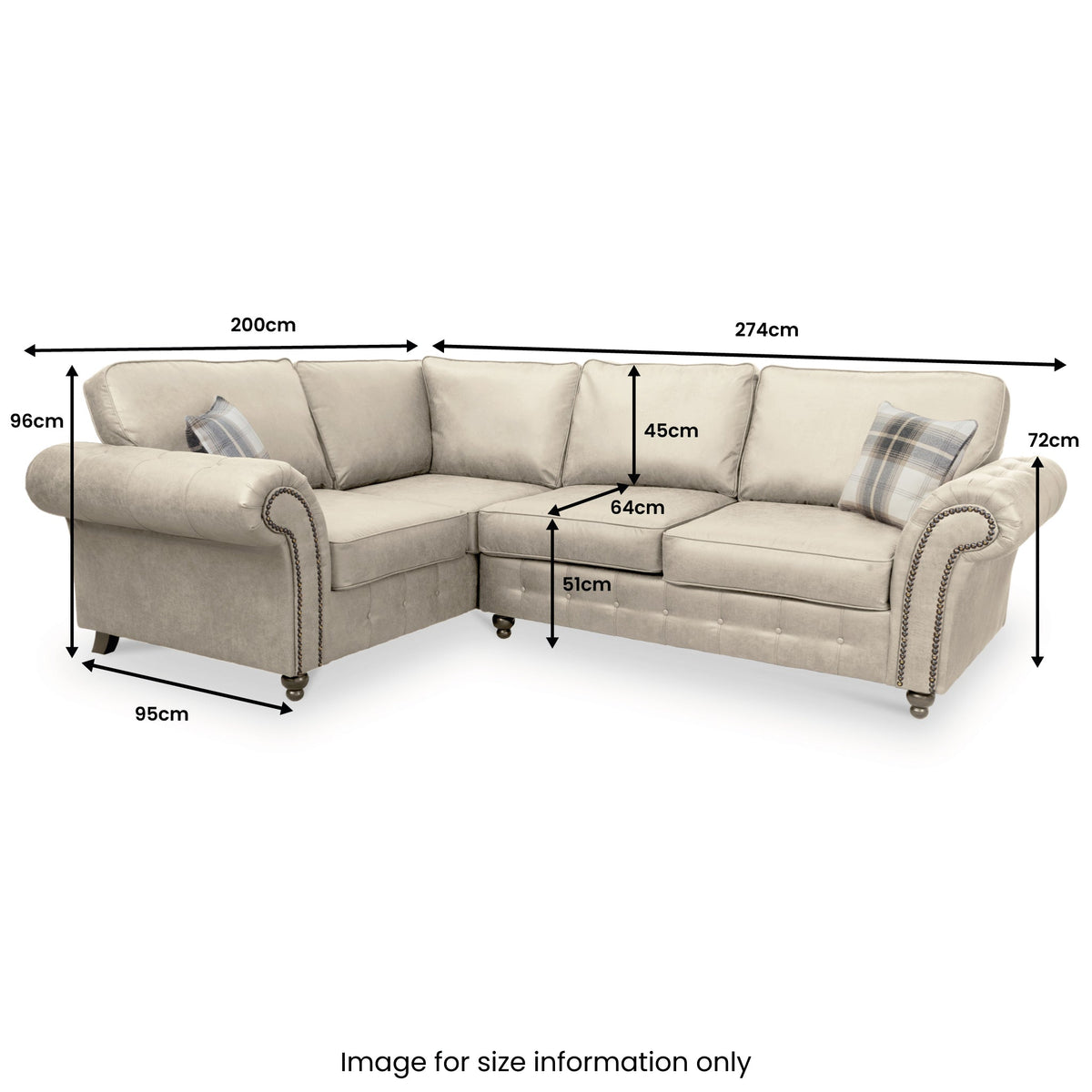 Edward Faux Leather Corner Sofa