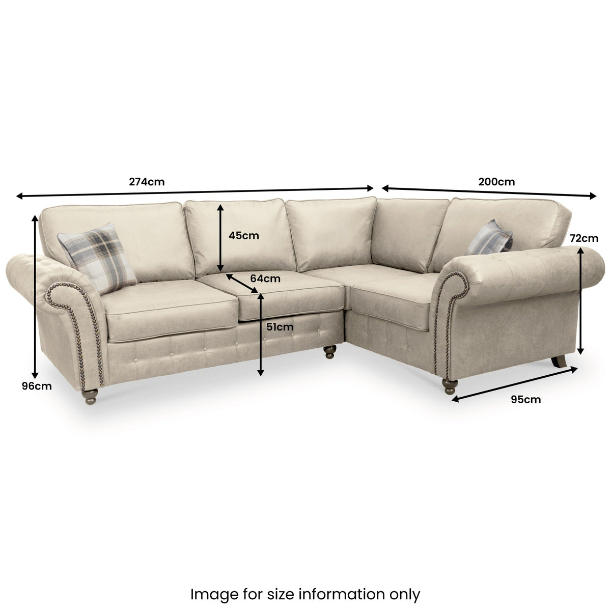 Edward Faux Leather Corner Sofa