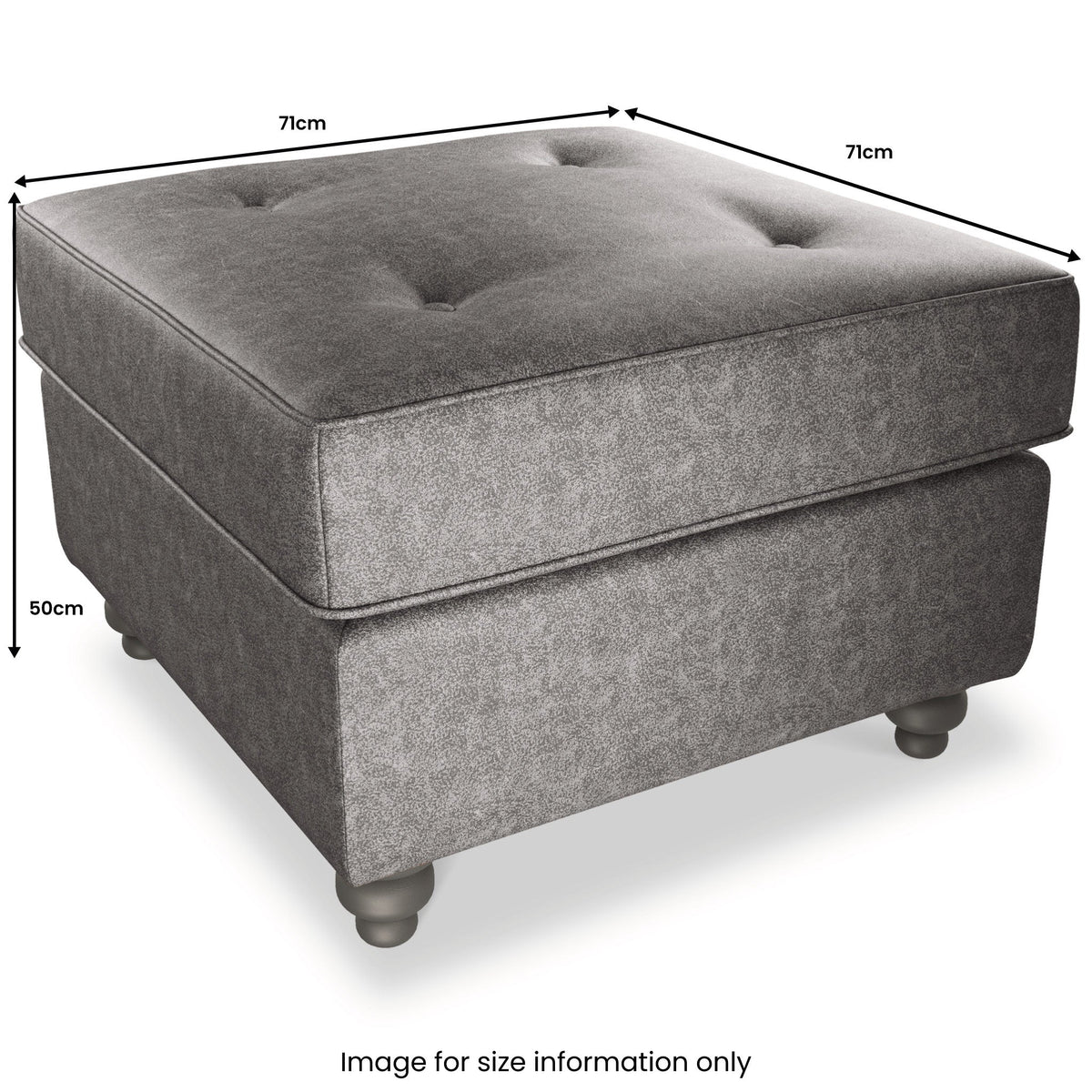 Edward Faux Leather Footstool