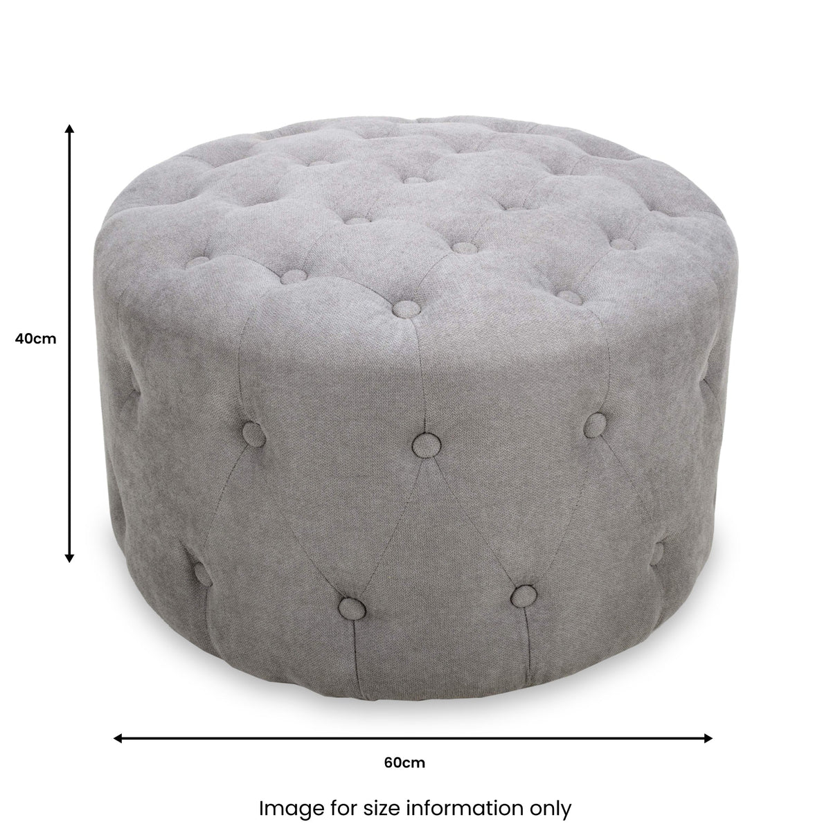 Eira Faux Linen Pouffe