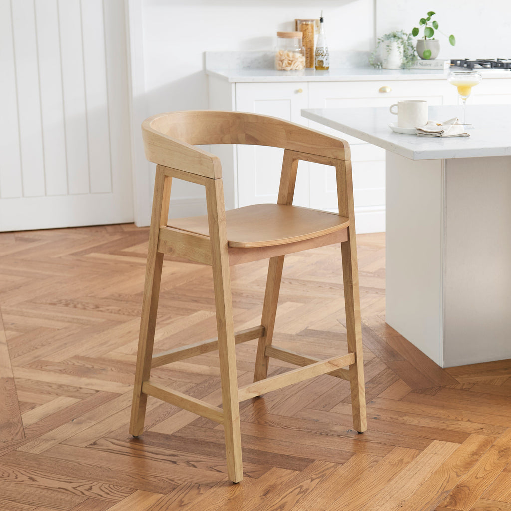 Ella Pale Oak Bar Stool