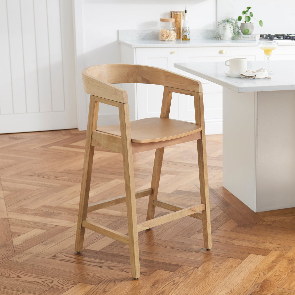 Ella Pale Oak Bar Stool