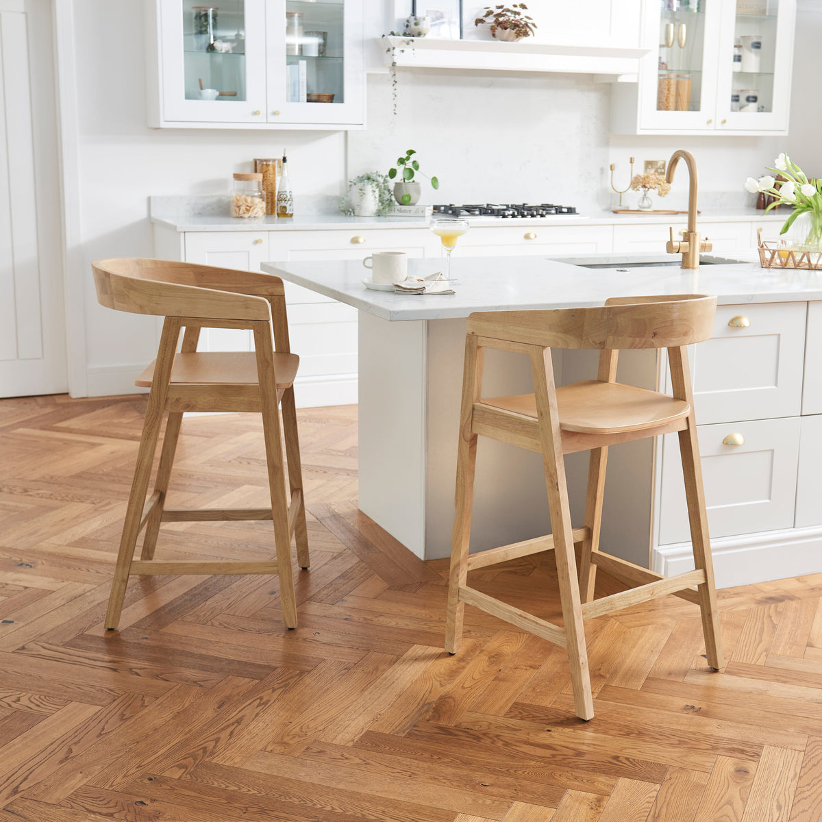 Ella Pale Oak Bar Stool