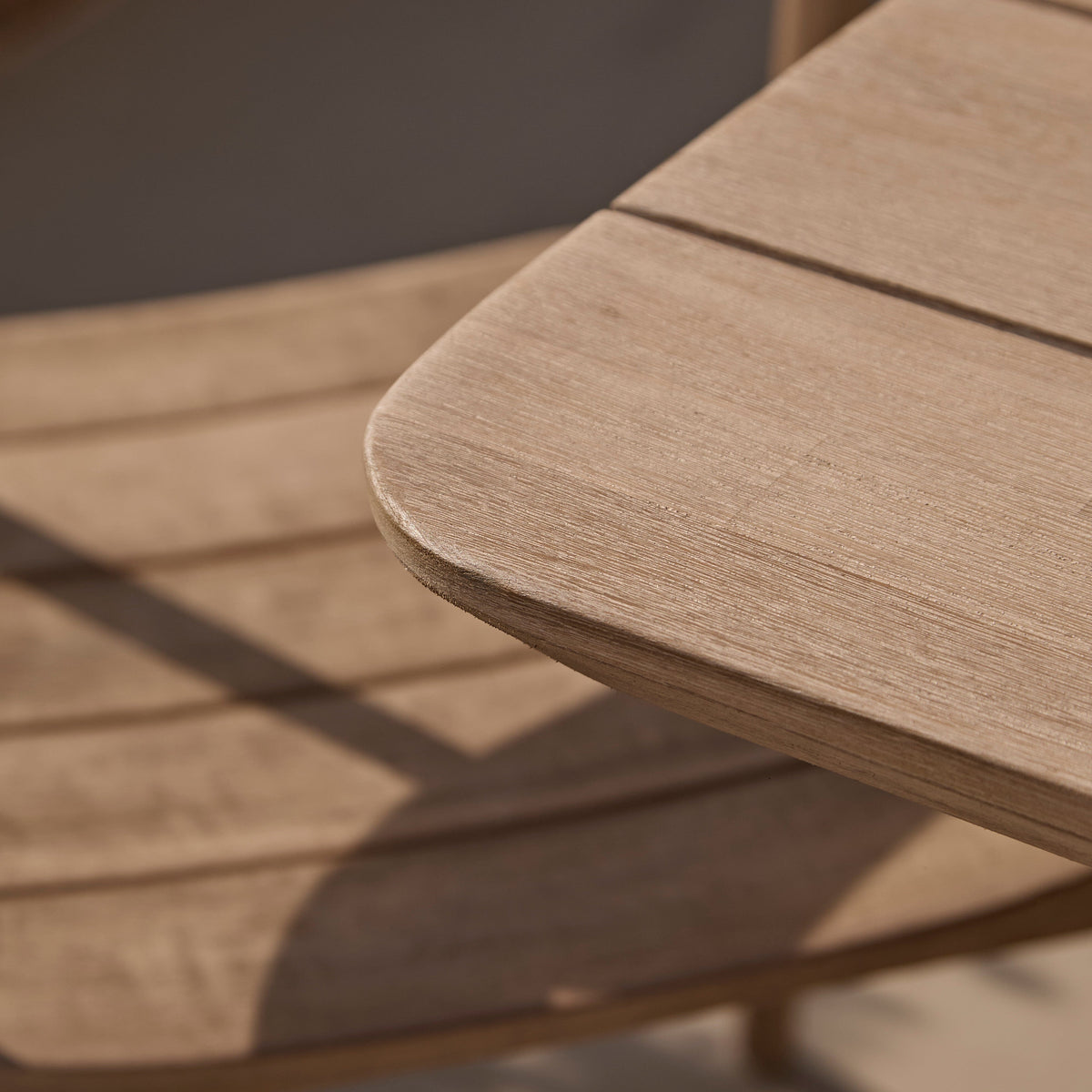 Outlet - Elowen 6 Seater Wooden Garden Dining Table - Light Brushed Acacia