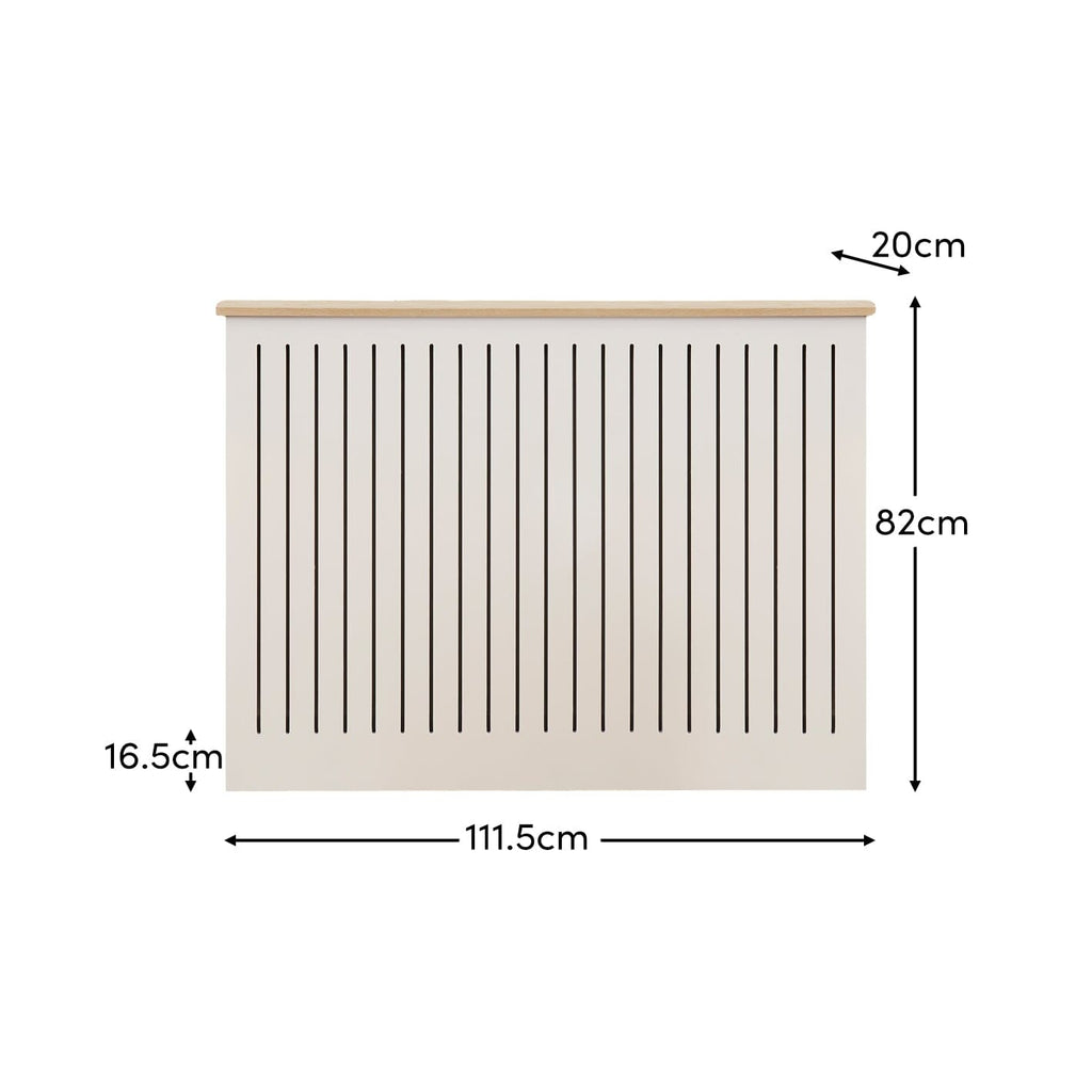Elspeth Medium Radiator Cover - Whitewash Oak