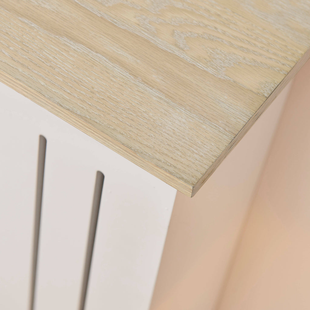 Elspeth Medium Radiator Cover - Whitewash Oak