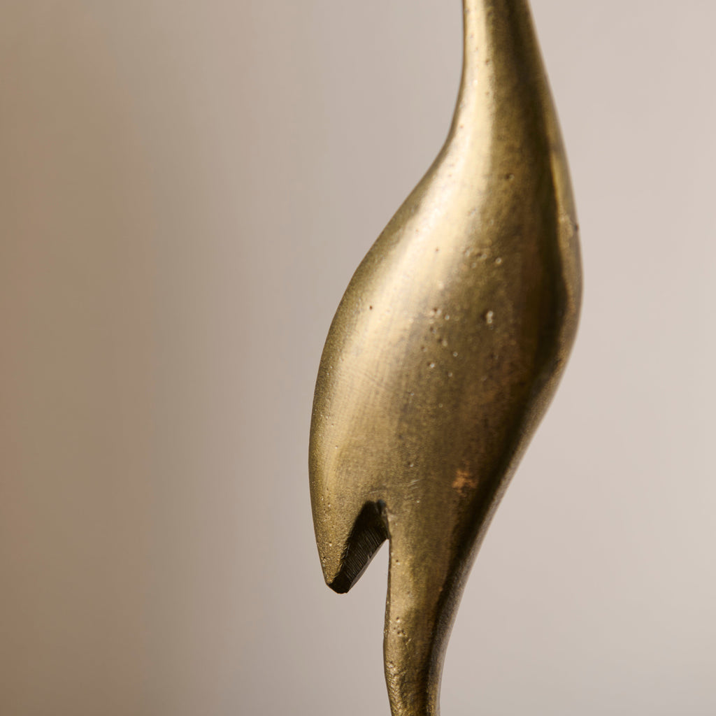 Elstead Metal Crane Ornaments - Set of 2 - Gold