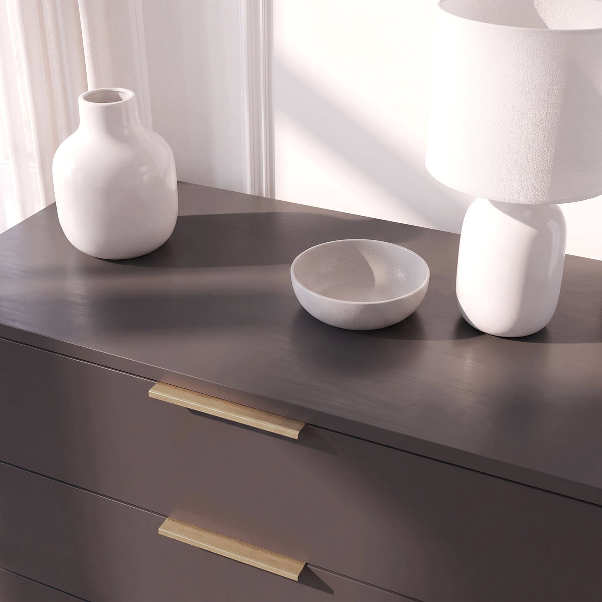 Essie 5 Drawer Tall Chest of Drawers - Black