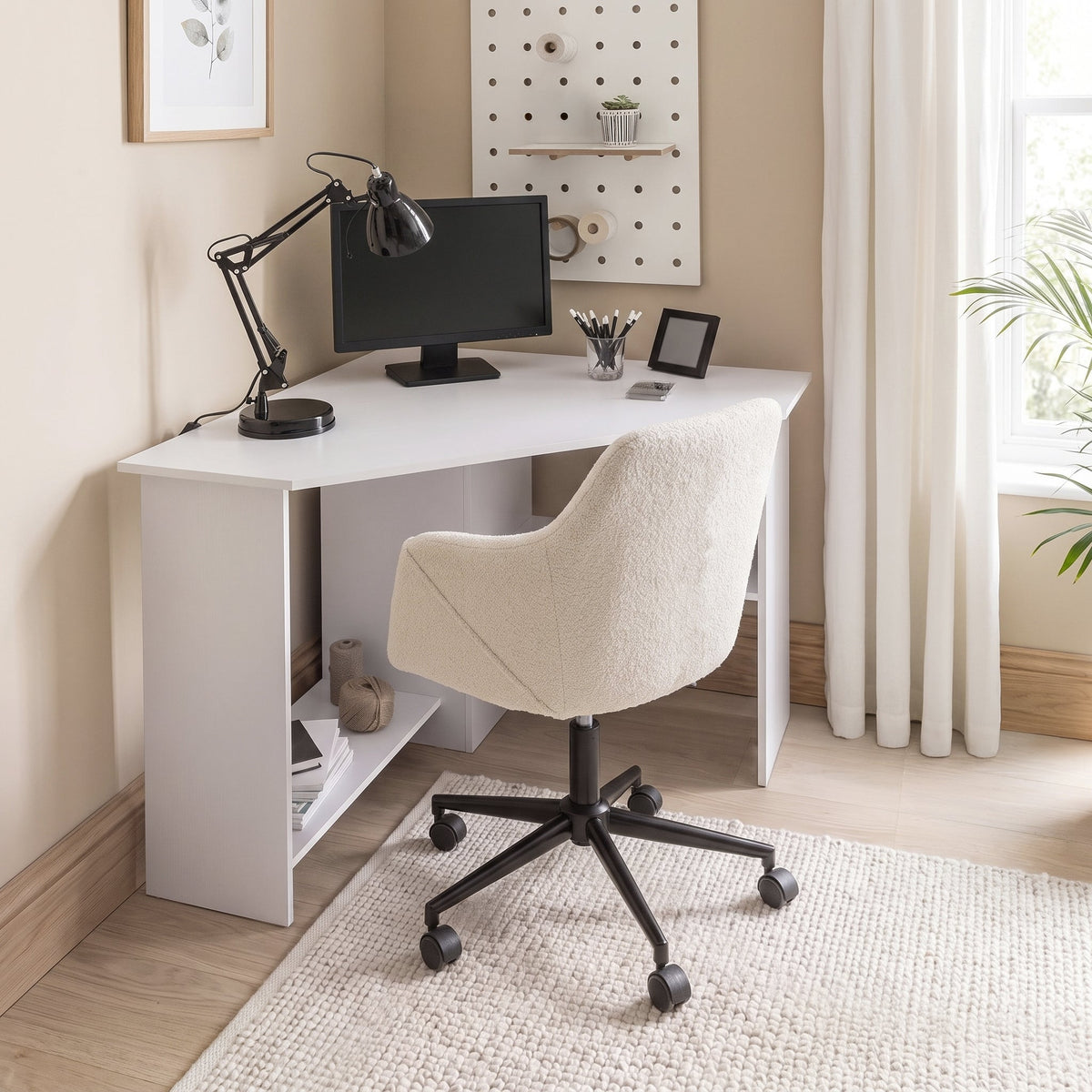 Essie Corner Desk - White