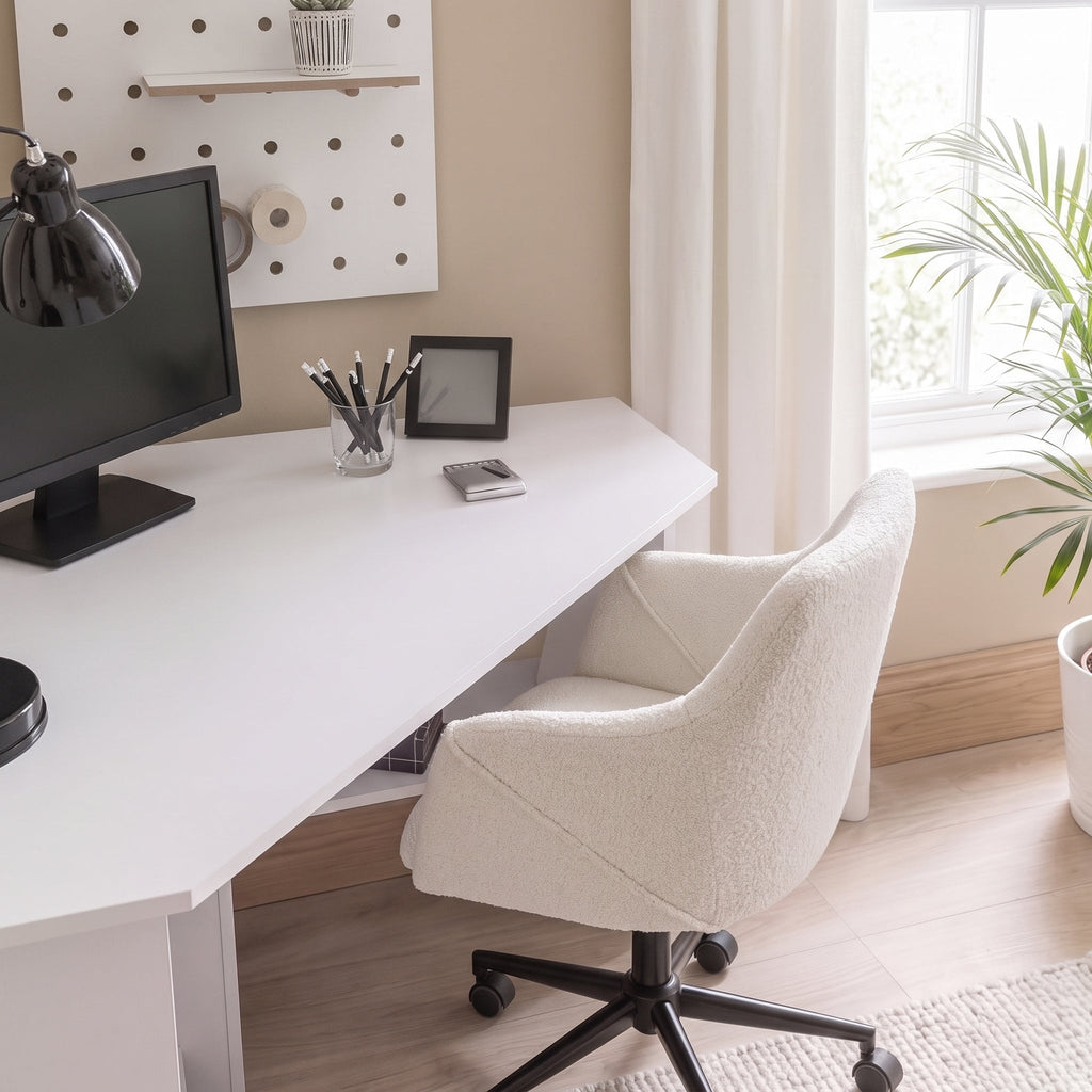 Essie Corner Desk - White