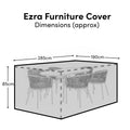Rectangular Rain Cover 285x190x85cm - Ezra, Lennox, Palm & Shiro 6-8 Seater Sets
