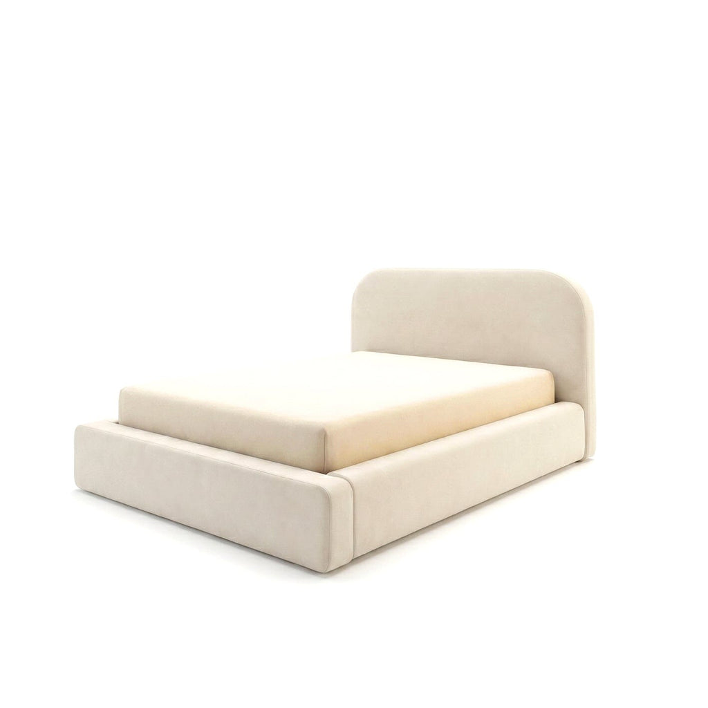 Farrah Double Ottoman Bed - Ivory