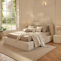Farrah Double Ottoman Bed - Ivory