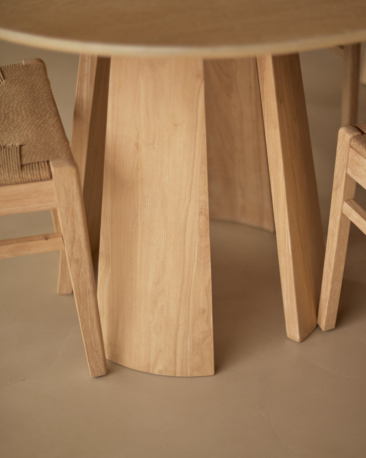 Farren Whitewash Oval Dining Table