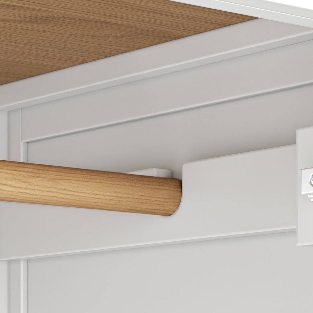 Farro Double Wardrobe with Drawers