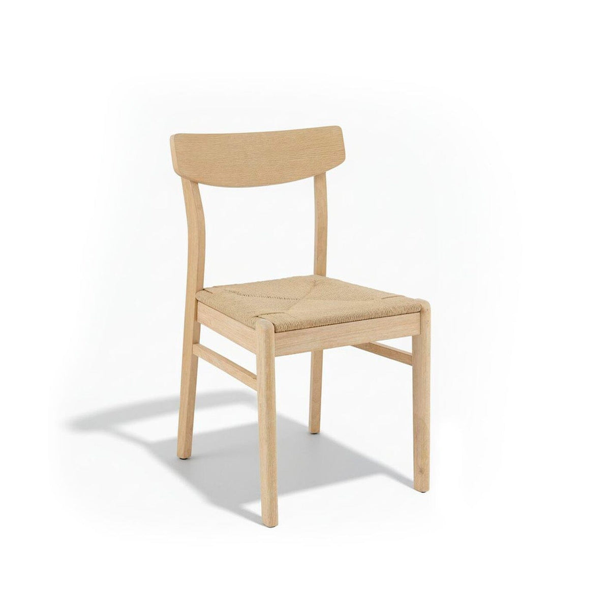 Farren Whitewash Oval Dining Table Set - 6 Seater - Faye Dining Chairs - Whitewash Oak Legs