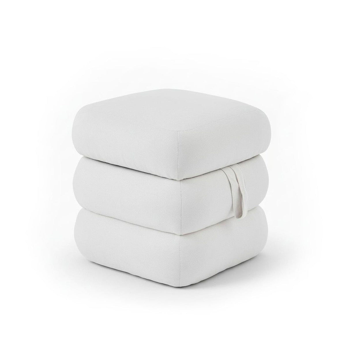 Fleur Ottoman Footstool - Ivory