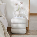 Fleur Ottoman Footstool - Ivory