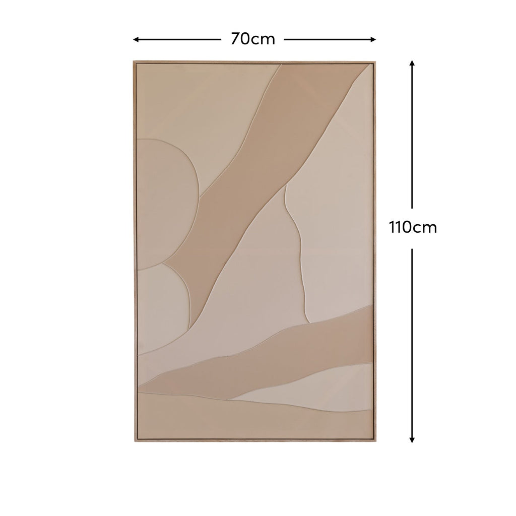 Fray 110x70cm Patchwork Wall Art - II