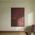Fray 70x50cm Patchwork Wall Art I - Burgundy