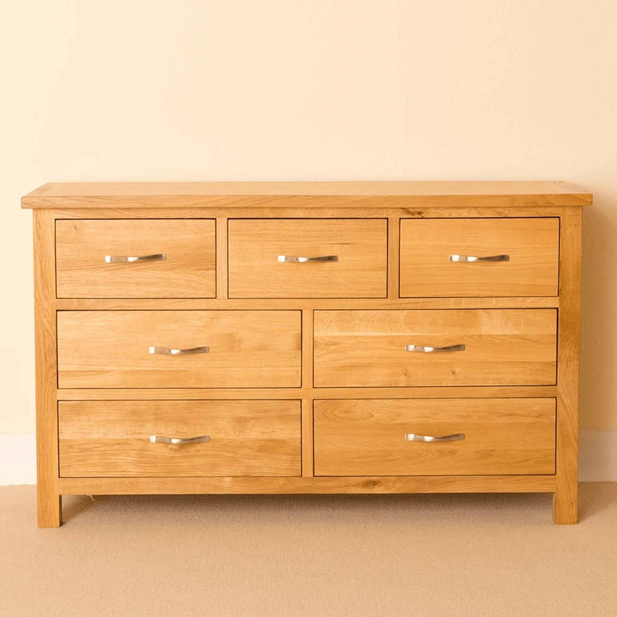Newlyn Oak 3 over 4 Drawer Chest