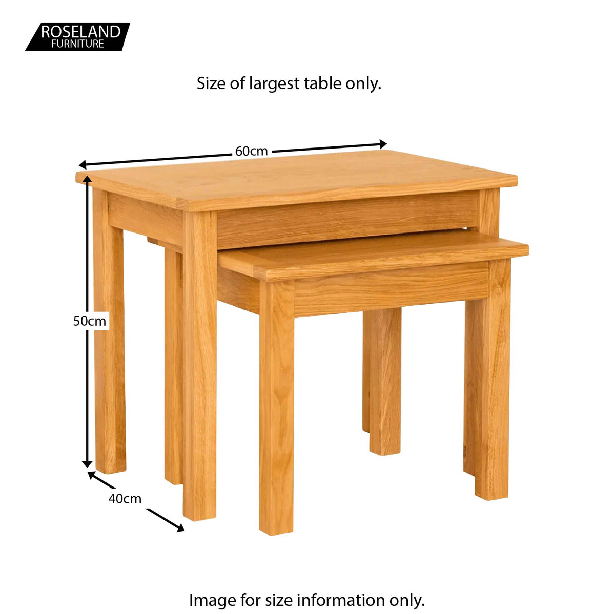 Newlyn Oak Nest Of Tables