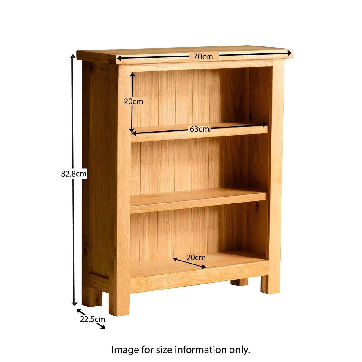 London Oak Small Bookcase