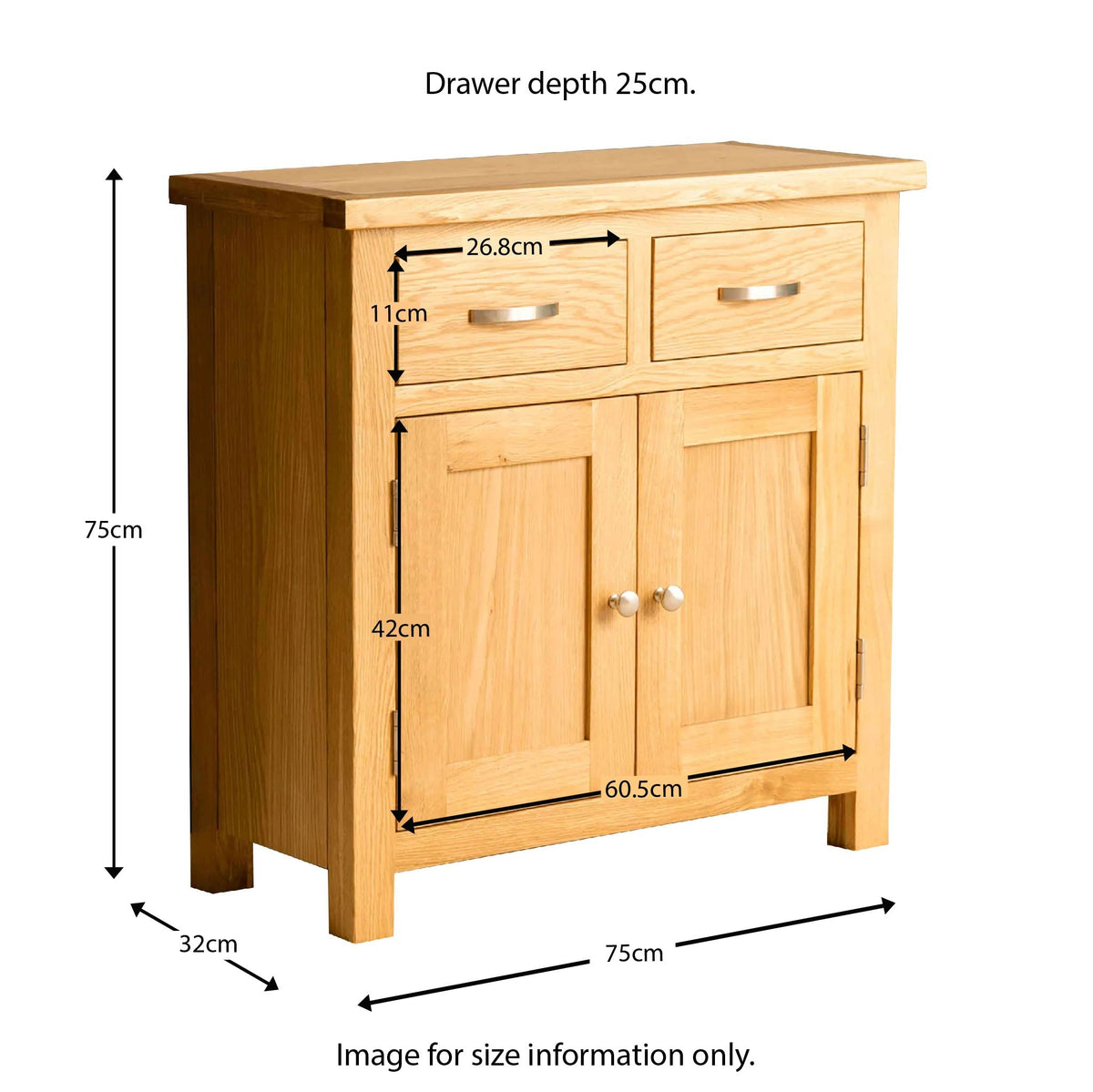 London Oak Mini Sideboard