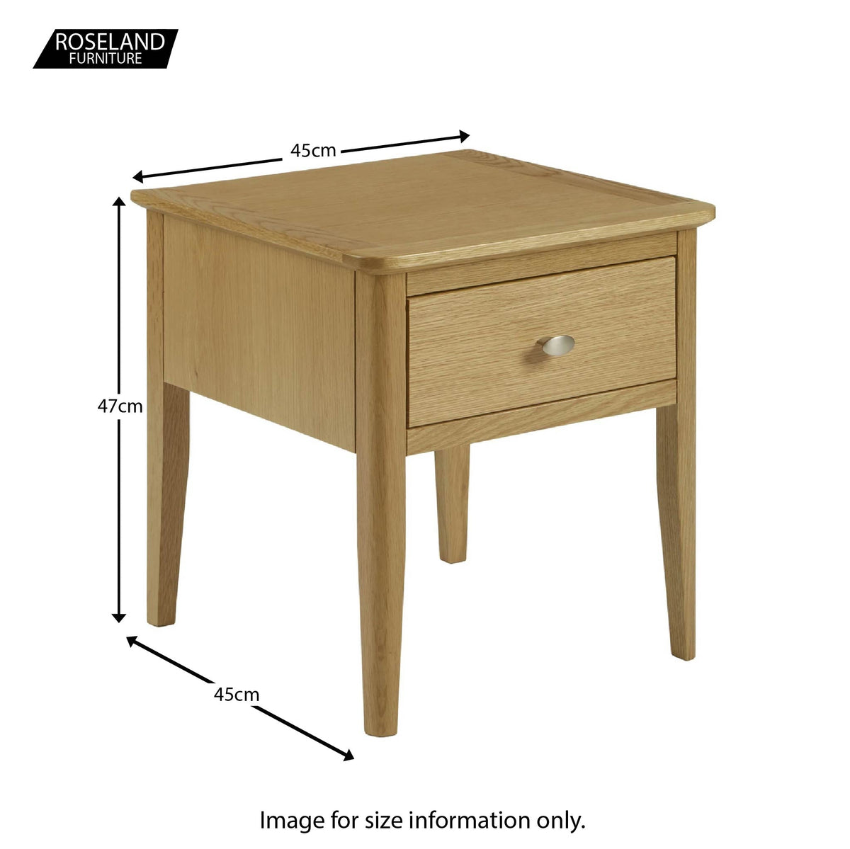 Alba Oak Lamp Table