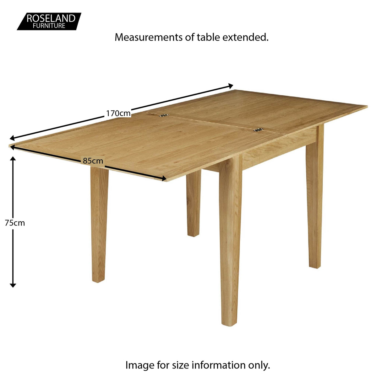 Alba Oak Flip Top Dining Table