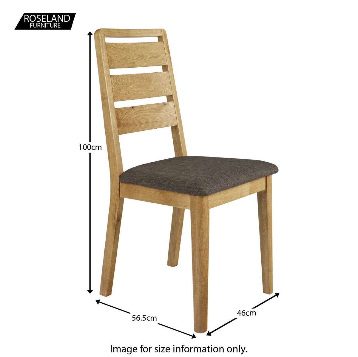 Alba Oak Ladder Back Dining Chair