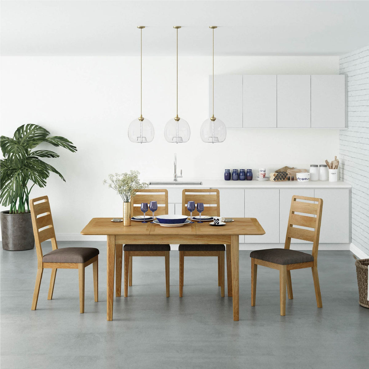Alba Oak Ladder Back Dining Chair