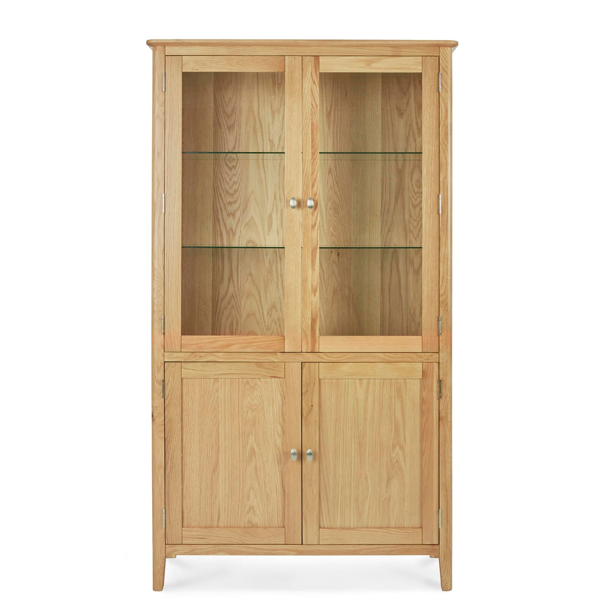 Alba Oak Display Cabinet
