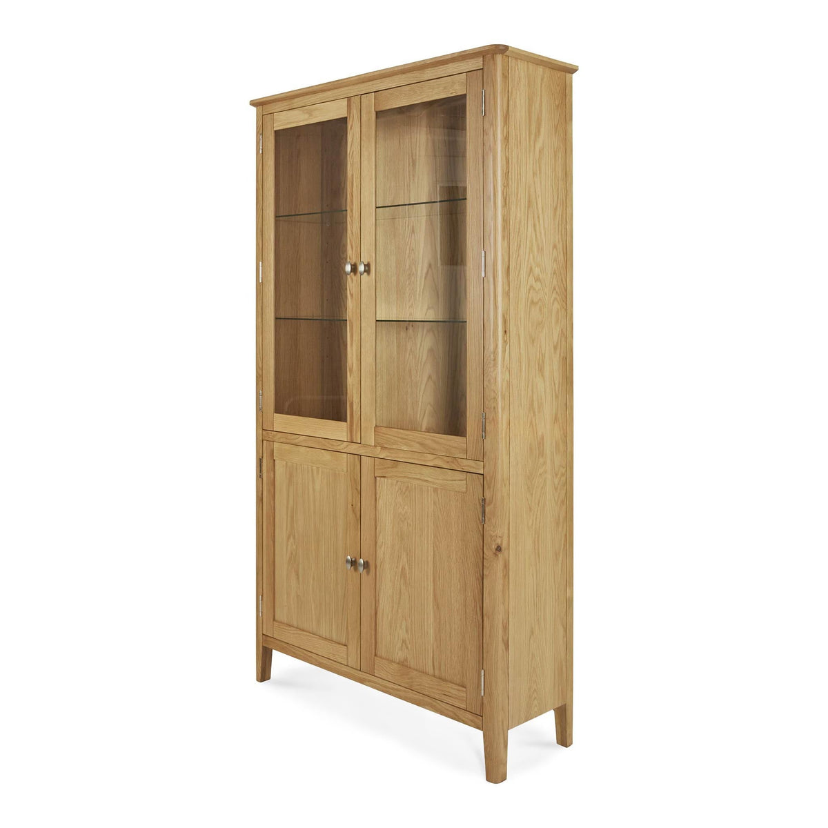 Alba Oak Display Cabinet