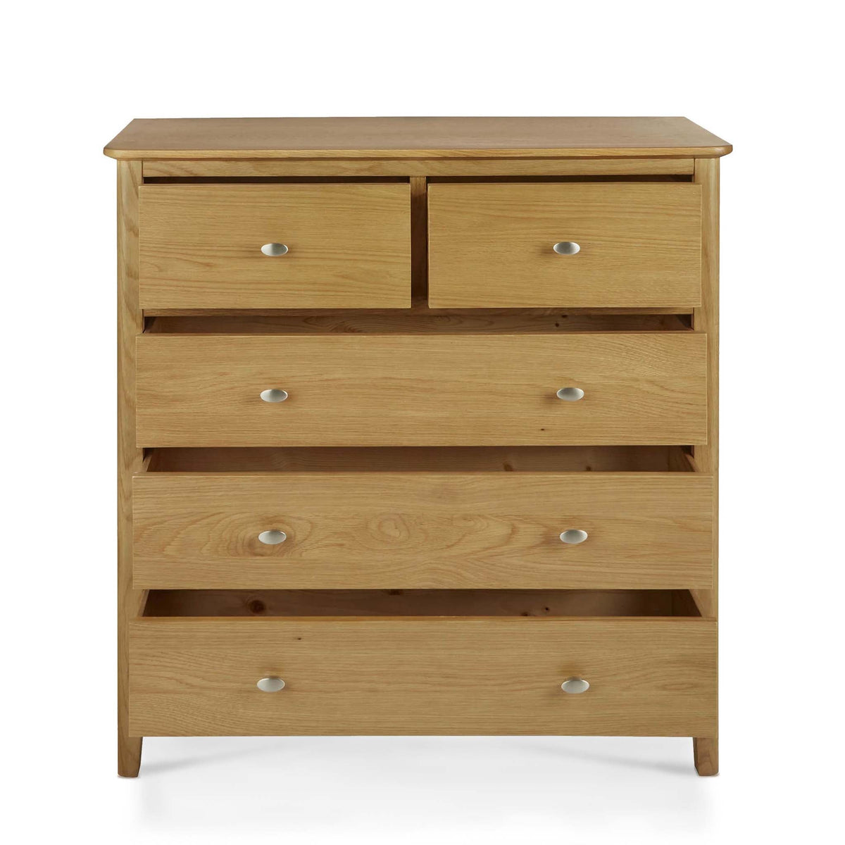 Alba Oak 2 Over 3 Drawer Chest