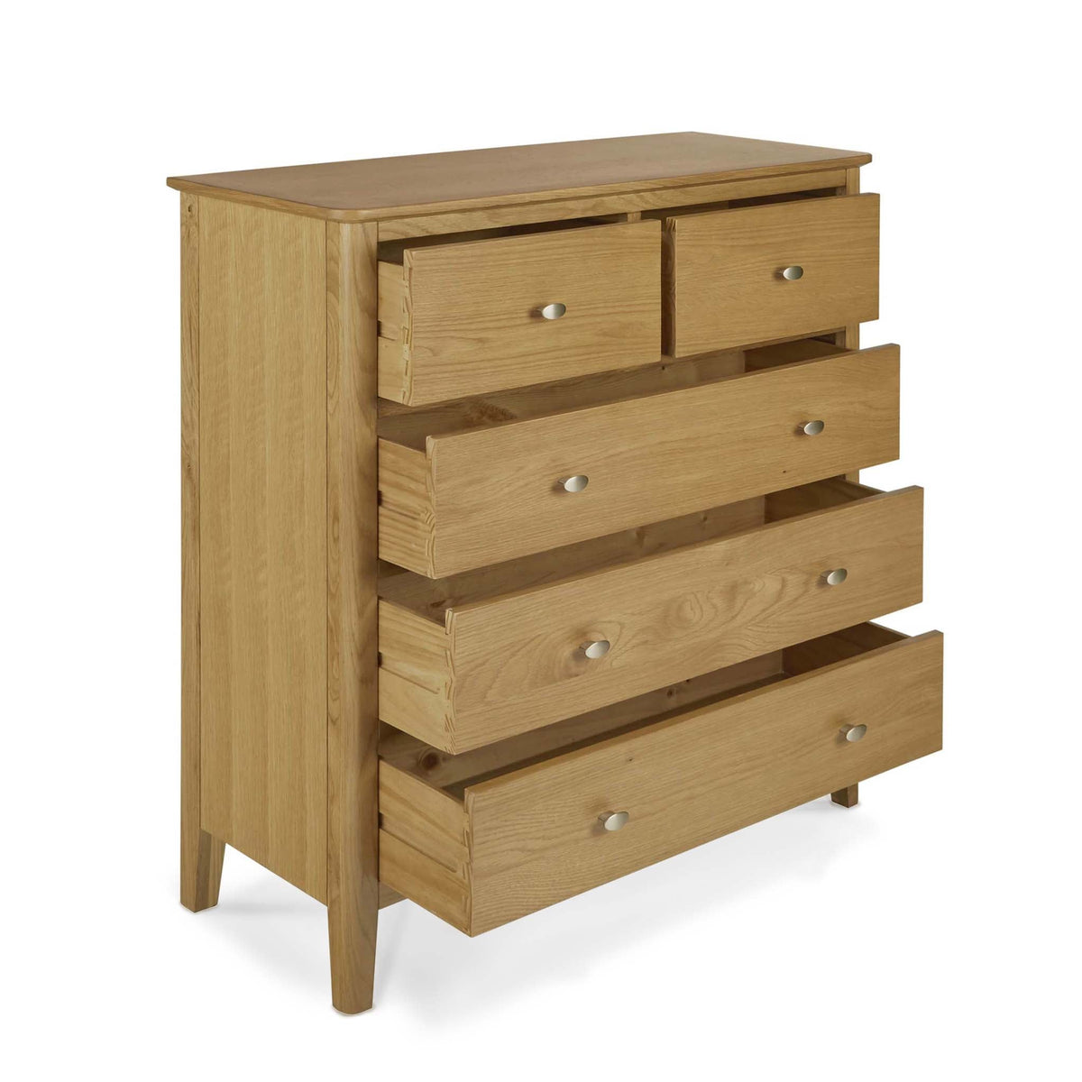 Alba Oak 2 Over 3 Drawer Chest