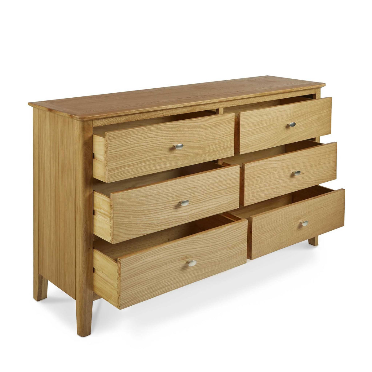 Alba Oak 6 Drawer Chest