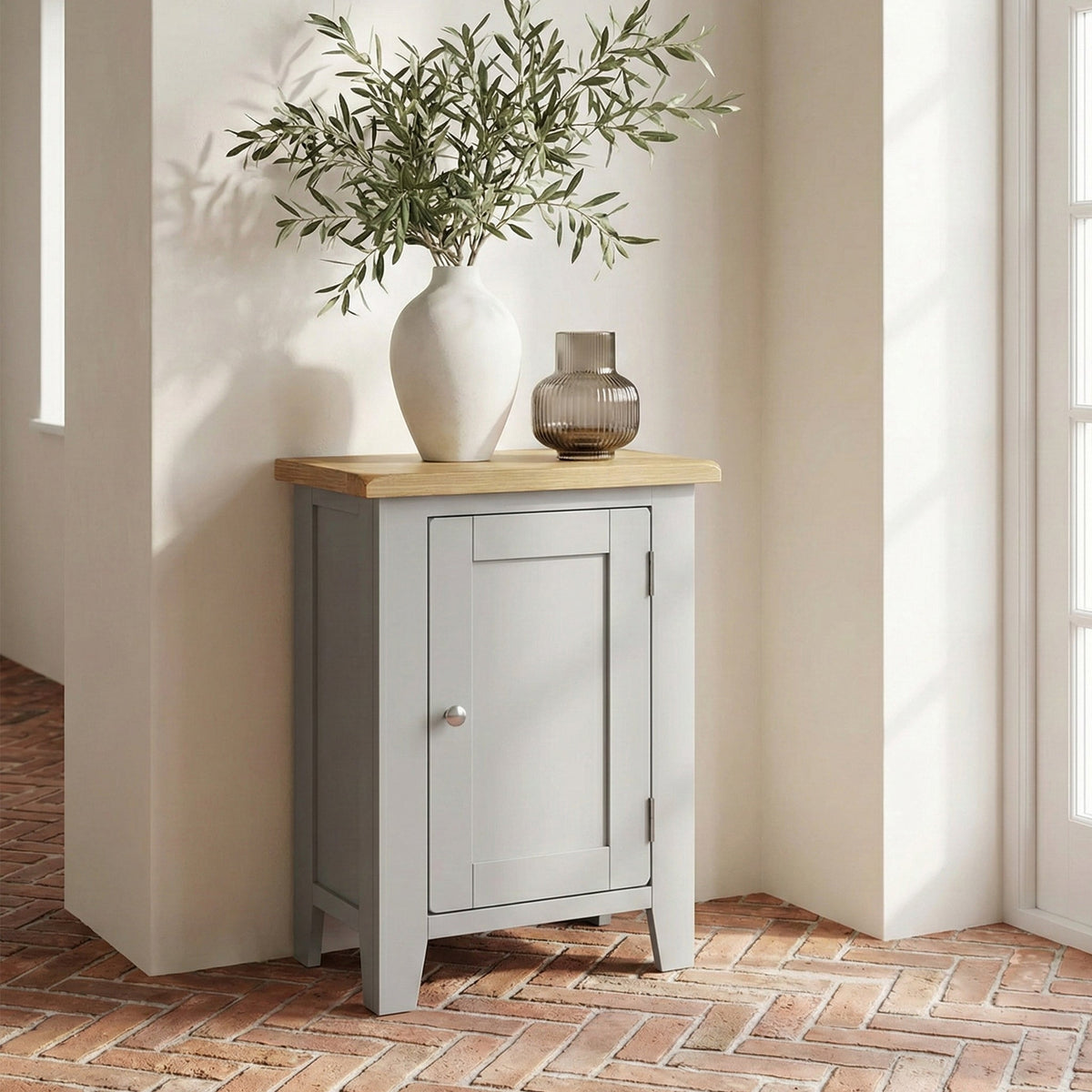 Lundy Grey Single Cabinet