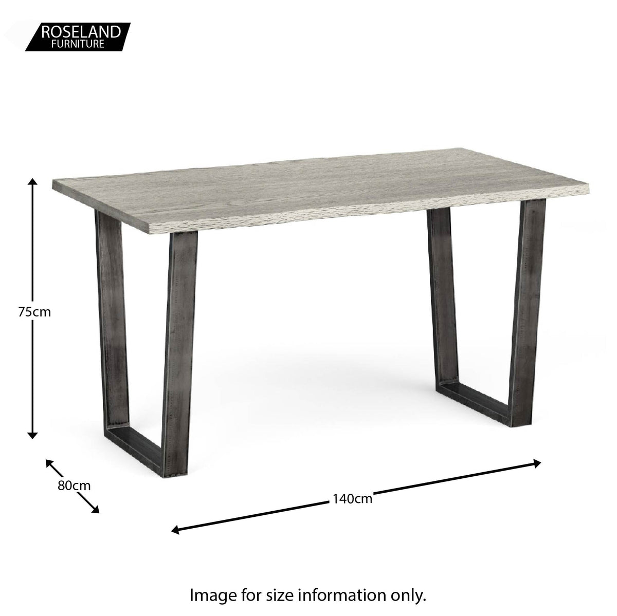 Soho Grey Dining Table 140cm