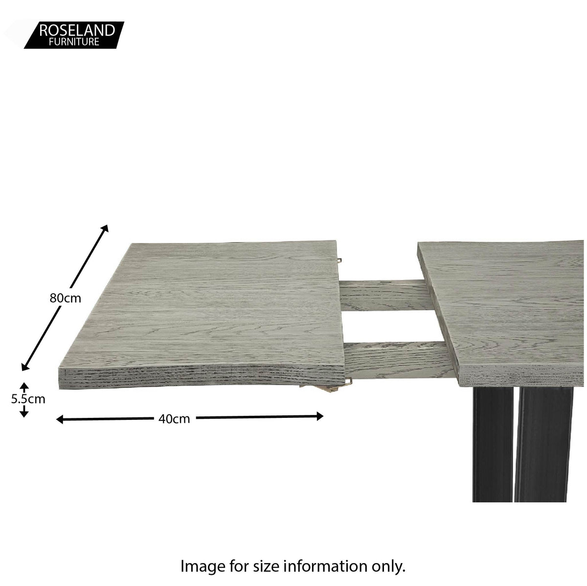 Extension Leaf for Soho Grey Dining Table