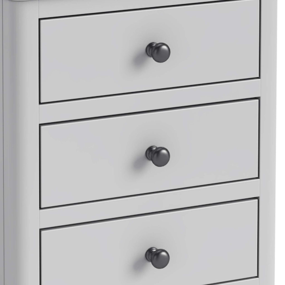 Elgin Grey 3 Drawer Bedside Table
