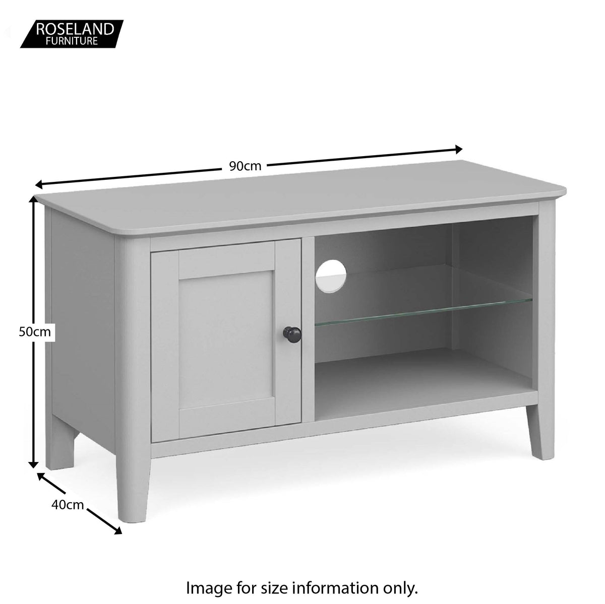 Elgin Grey 90cm TV Stand
