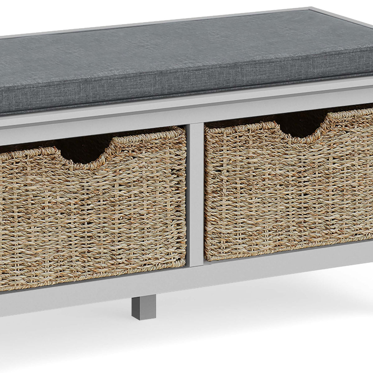 Elgin Grey Storage Bench