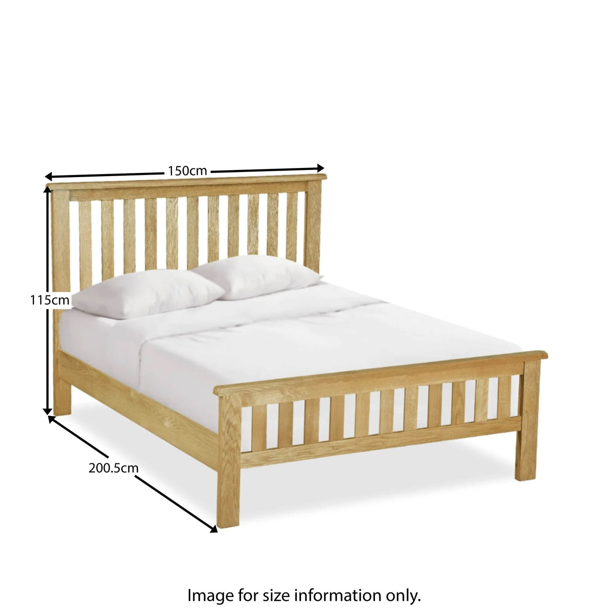 Lanner Oak Bed Frame