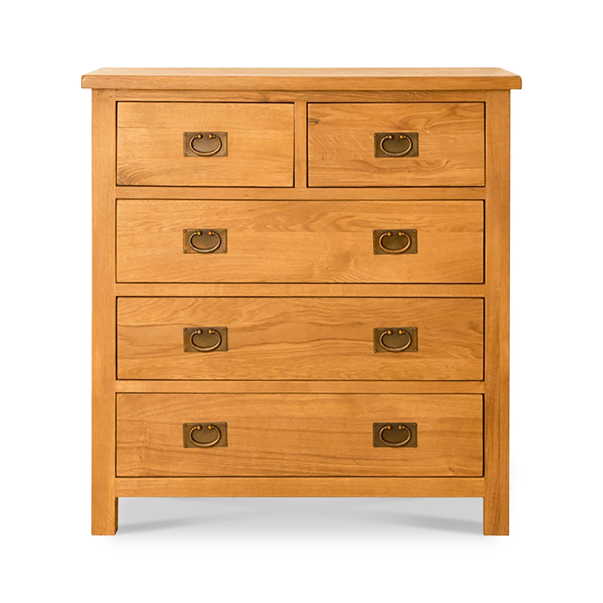 Lanner Oak 2 over 3 Drawer Chest