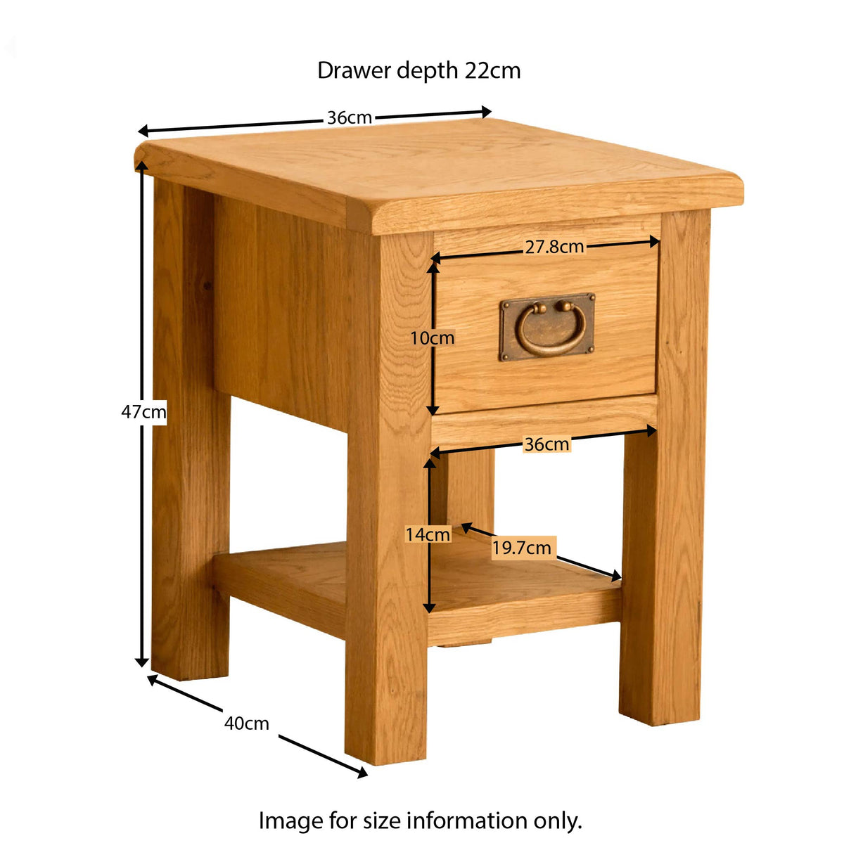 Lanner Oak Lamp Table